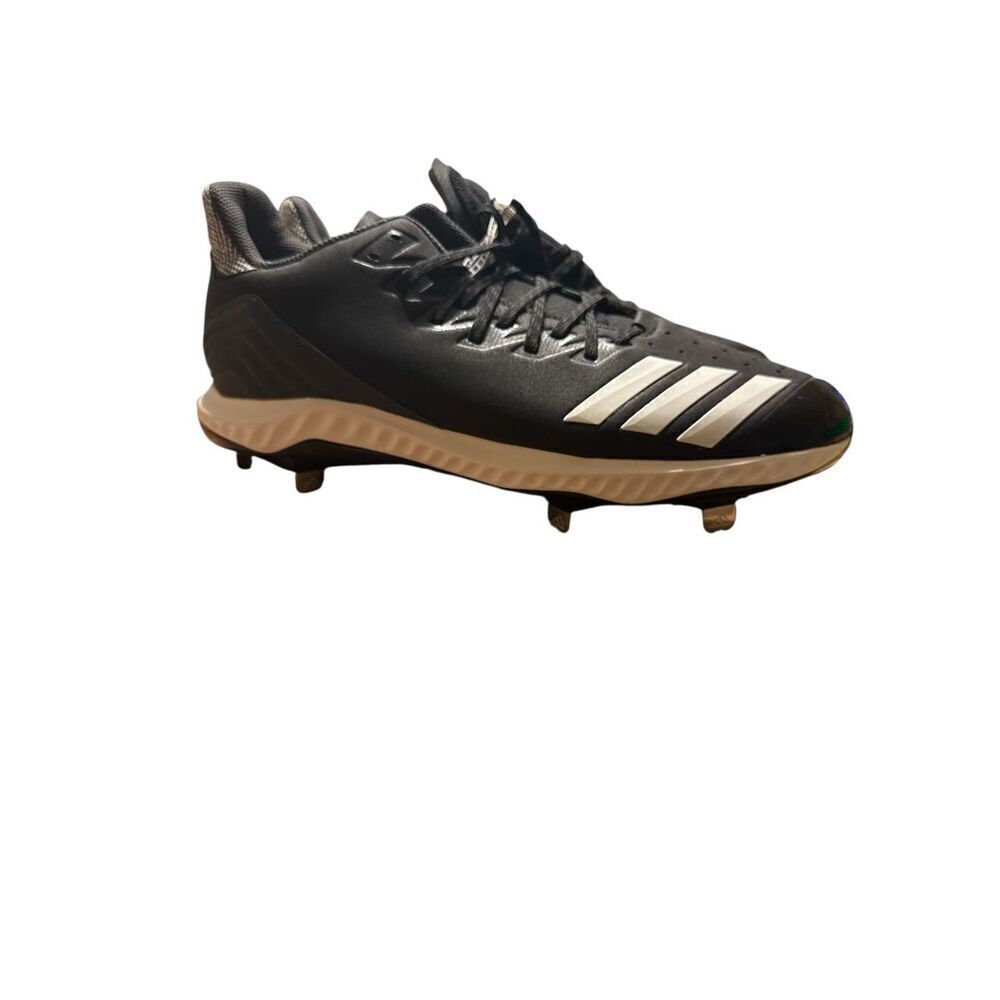 Adidas Icon Bounce Metal Baseball Cleat US Men's Size 13 Black/White CG5421